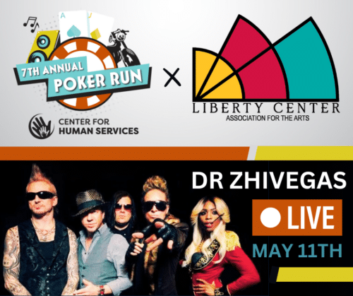7th Annual Poker Run at the Liberty Center with Dr Zhivegas on May 11th