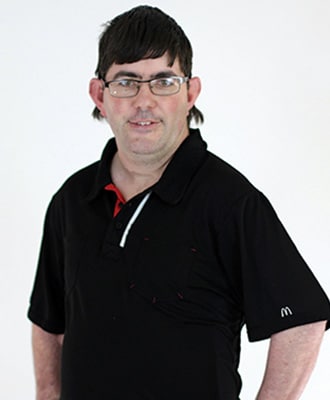 Robert Petrie posing in his work uniform